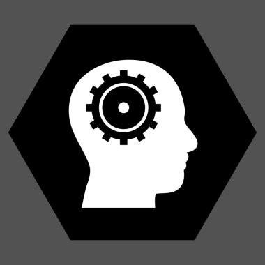 Akıl Düz Vektör Simgesi