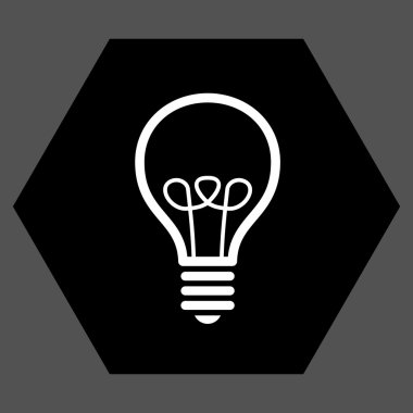 Lamba ampul düz vektör simgesi