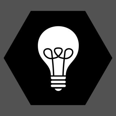 Lamba ampul düz vektör piktogram