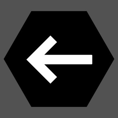 Sol Ok Düz Vektör Sembolü