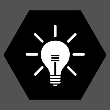 Ampul düz vektör piktogram