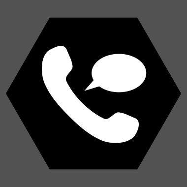 Telefon iletisi düz vektör piktogram