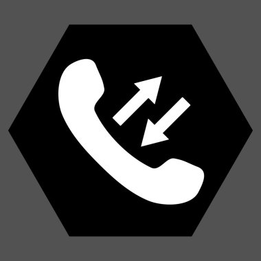 Telefon Konuşma Düz Vektör Sembolü