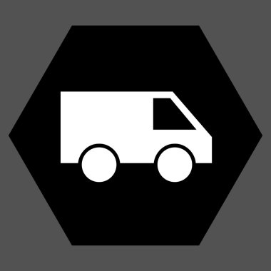 Van düz vektör piktogram