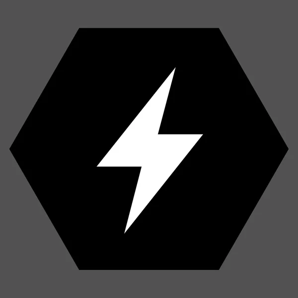 Ηλεκτρικό χτύπημα επίπεδο διανυσματικό σύμβολο — Διανυσματικό Αρχείο