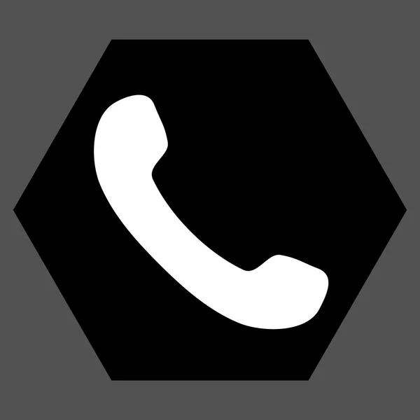 Icona vettoriale piatto del ricevitore del telefono — Vettoriale Stock