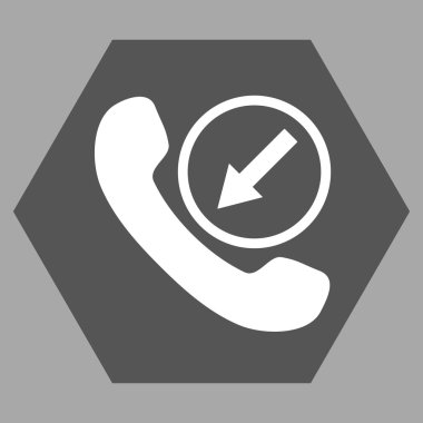 Gelen Çağrı Düz Vektör Sembolü