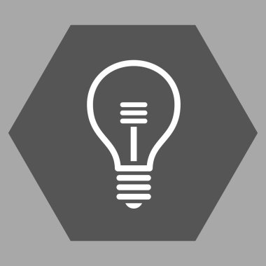 Lamba ampul düz vektör piktogram