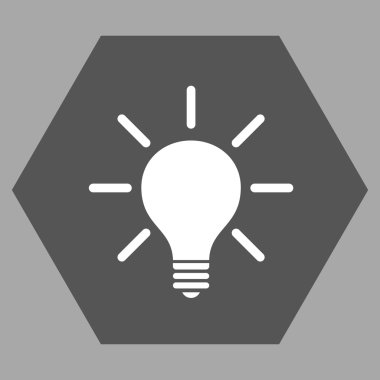 Ampul düz vektör piktogram