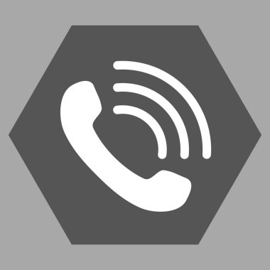 Telefon görüşmesi düz vektör piktogram