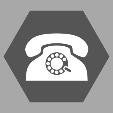 Darbe telefon düz vektör sembolü