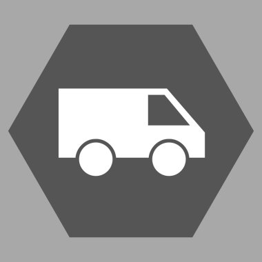 Van düz vektör piktogram