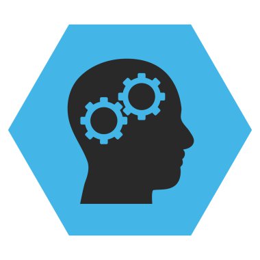 Beyin Dişlileri Düz Vektör Simgesi