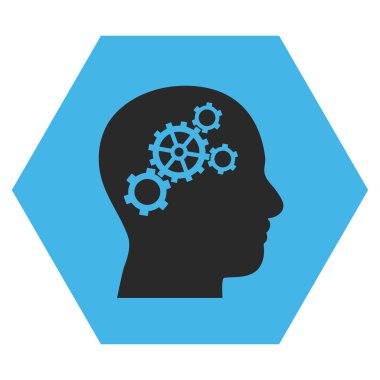 Beyin Dişlileri Düz Vektör Sembolü