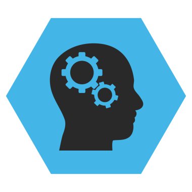 Beyin Dişlileri Düz Vektör Simgesi