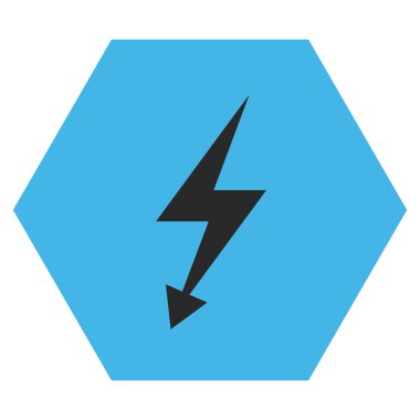 Electric Strike Düz Vektör Sembolü