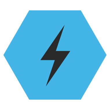 Elektrik düz vektör piktogram