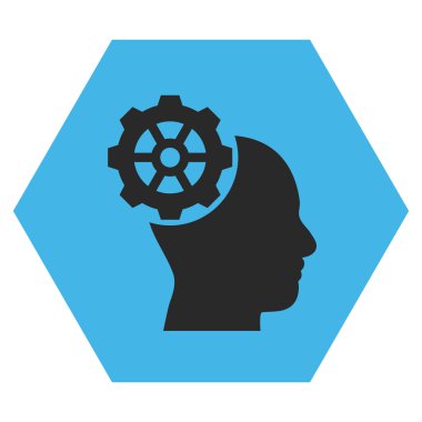 Head Gear Flat Vektör Sembolü