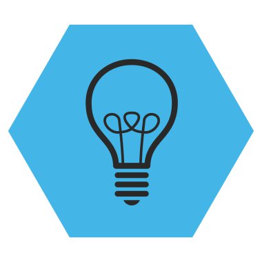 Lamba ampul düz vektör piktogram