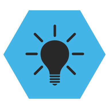 Ampul Düz Vektör Sembolü