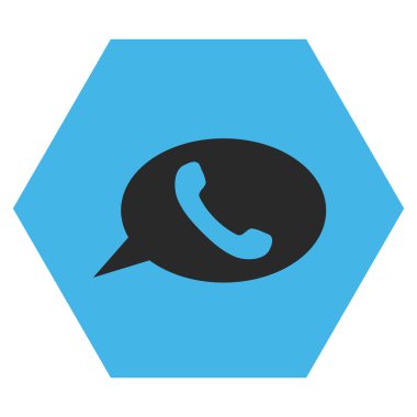 Telefon Mesajı Düz Vektör Sembolü