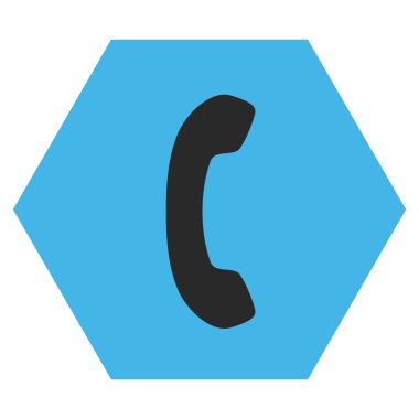 Telefon Alıcısı Düz Vektör Sembolü