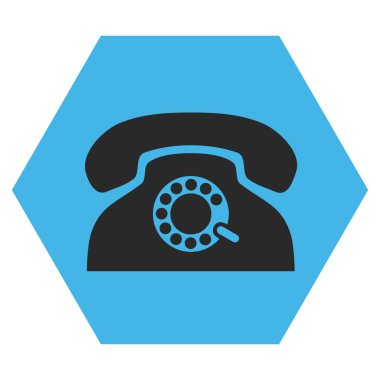 Darbe Telefon Düz Vektör Simgesi