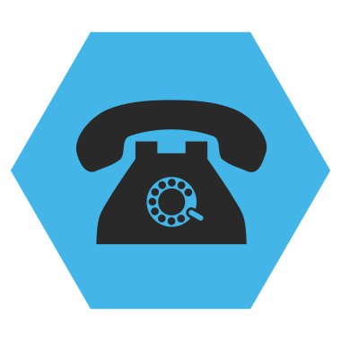 Darbe telefon düz vektör sembolü