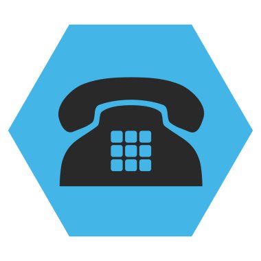 Sesi telefon düz vektör piktogram