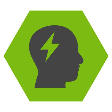 Beyin fırtınası düz vektör piktogram