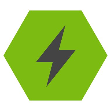 Electric Strike Düz Vektör Simgesi