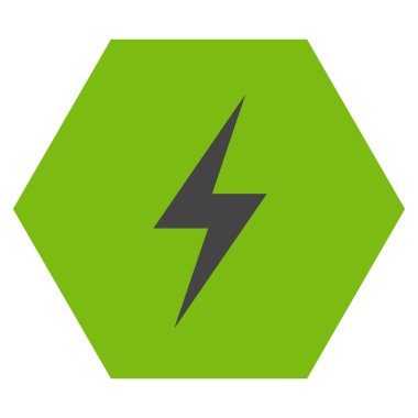 Elektrik Düz Vektör Simgesi