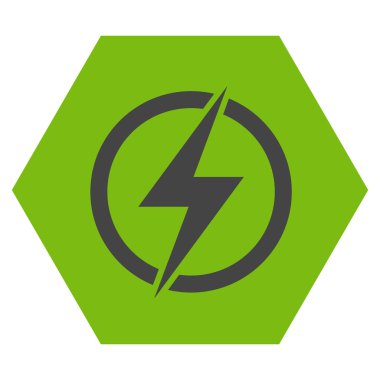 Elektrik Düz Vektör Simgesi