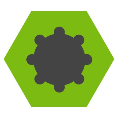 dişli düz vektör simgesi