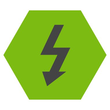 Yüksek Gerilim Düz Vektör Sembolü