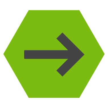 Sağ ok düz vektör simgesi