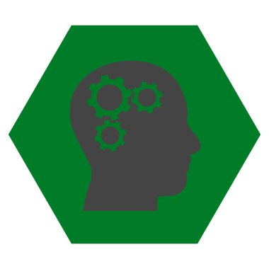 Beyin Dişlileri Düz Vektör Sembolü