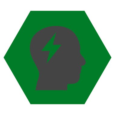 Beyin fırtınası düz vektör piktogram