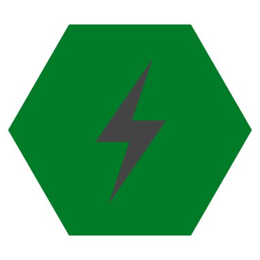 Elektrik düz vektör piktogram