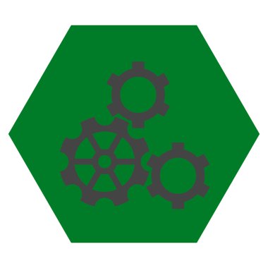 dişliler düz vektör simgesi