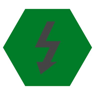 Yüksek Gerilim Düz Vektör Sembolü