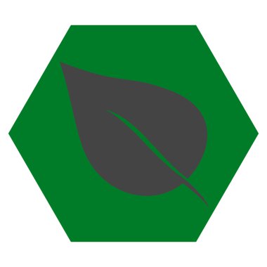 Yaprak düz vektör piktogram bitki