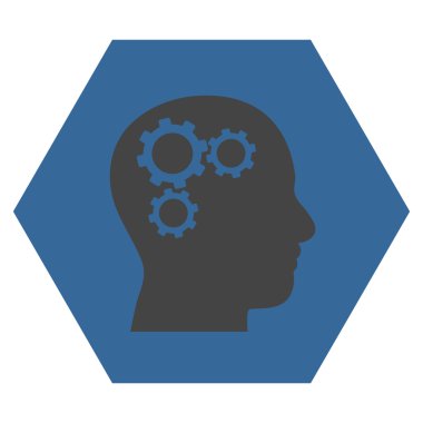 Beyin Dişlileri Düz Vektör Sembolü