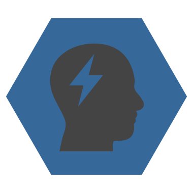 Beyin fırtınası düz vektör piktogram