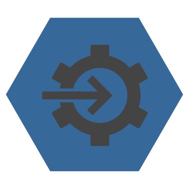 COG Tümleştirme düz vektör piktogram