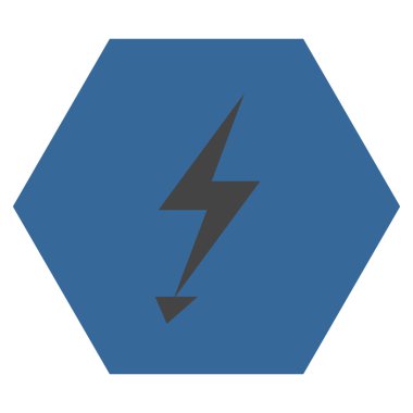 Electric Strike Düz Vektör Simgesi