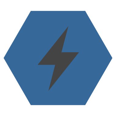 Electric Strike Düz Vektör Sembolü