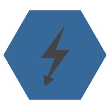 Electric Strike Düz Vektör Simgesi