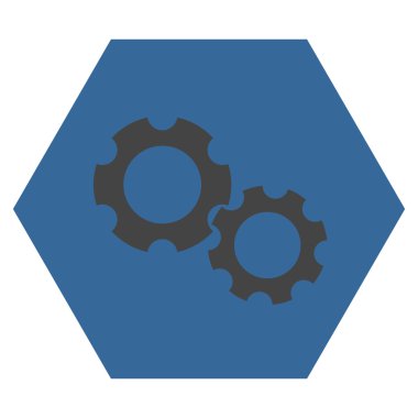 dişliler düz vektör simgesi