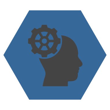 Head Gear Flat Vektör Sembolü